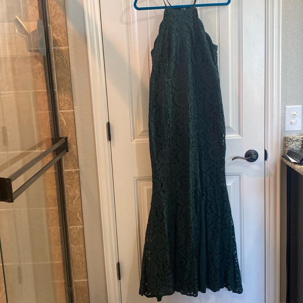 Women’s Formal Hunter Green Dress - M